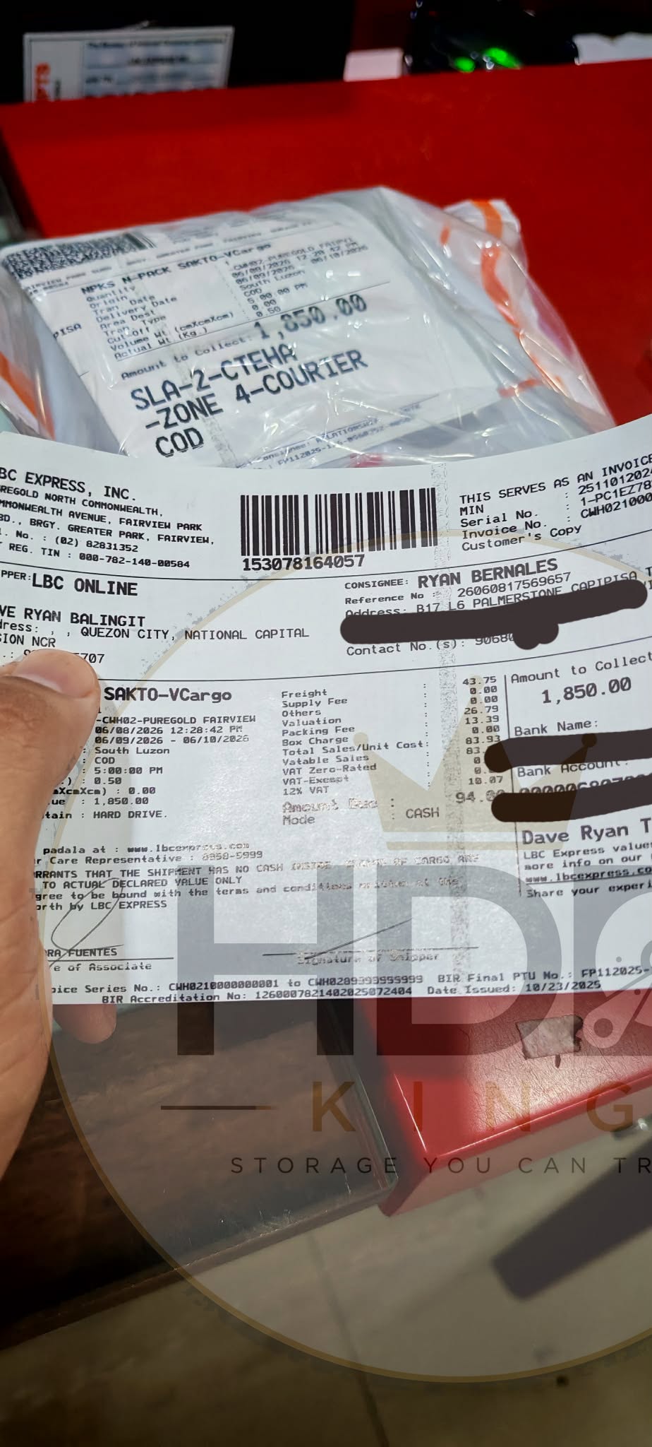 Proof of delivery 12
